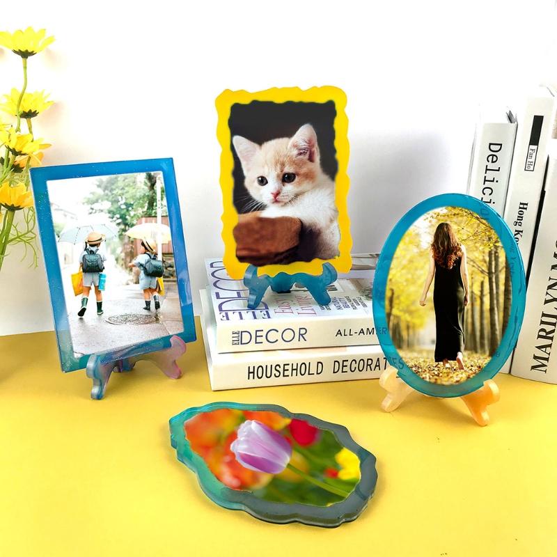 DIY Retro Picture Frame Resin Mold Relief Photo Frame Silicone Mold Epoxy Resin Casting Molds for Home Decorations