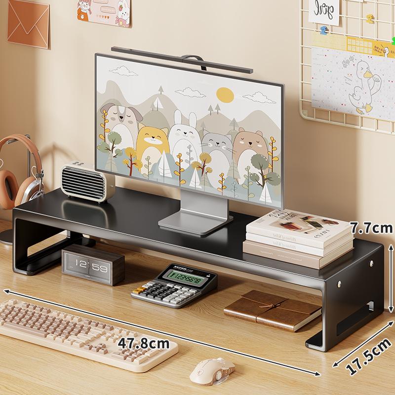 Multi-Layer Metal Desktop Riser Stand for PC Tower & Monitor