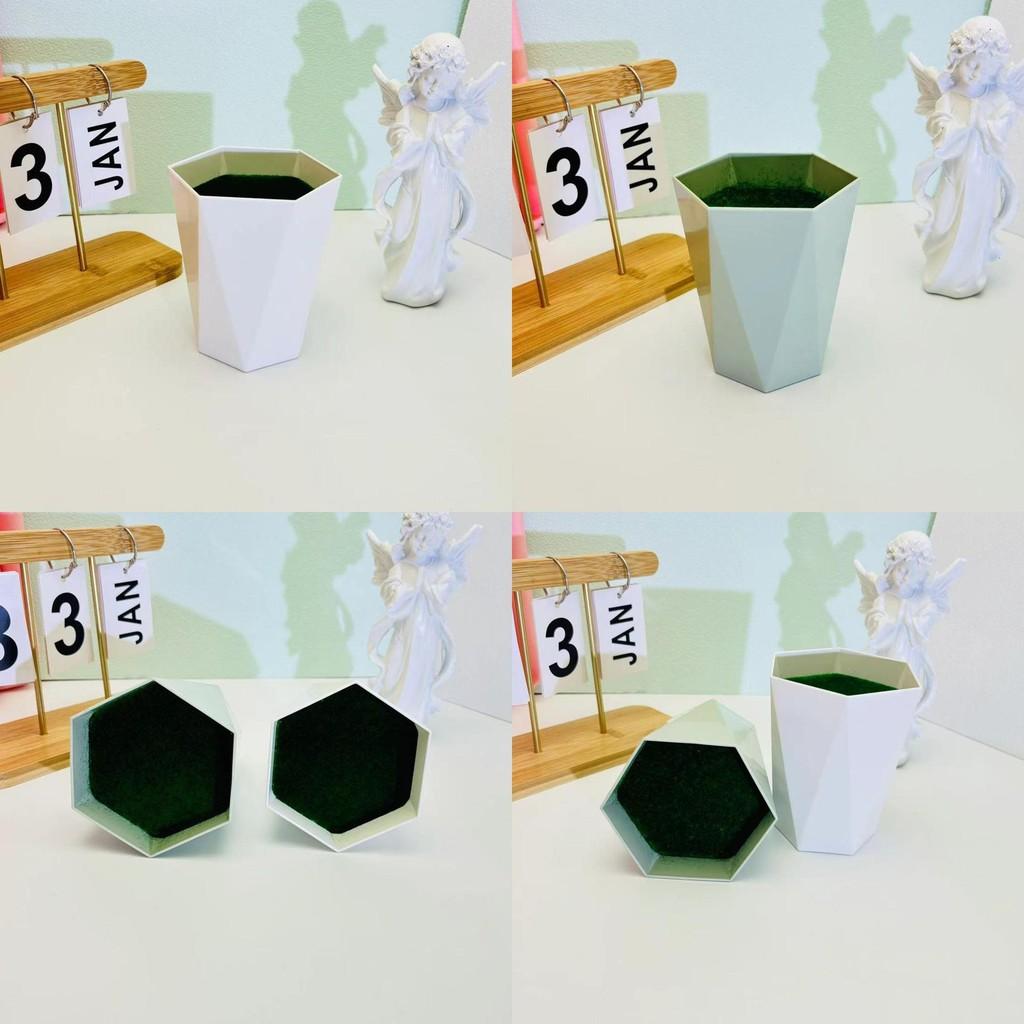 Polyhedron Diamond Planter Plastics Flowerpot Flower Ornament Arrangement