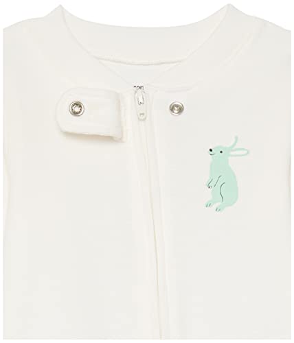 Amazon Essentials 3-Pack Footless Cotton Pajamas, Snug Fit, for Toddlers and Kids, Polka Dots, Bunny, Multicolor, and Forest Animals, Size 90