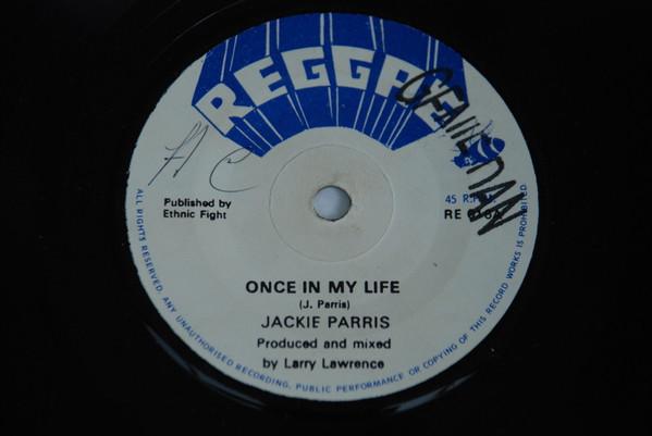 

7inch Record JACKIE PARIS ETHNIC FIGHT BAND Once In My Life Heavy Manners RE016 Reggae UK Reggae Ska Dub Used