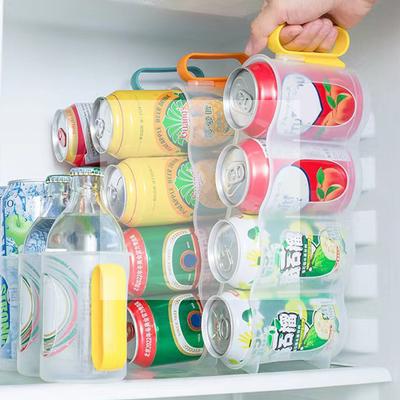 1PC Beer Soda Drink Can Storage Box Kitchen Fridge Drink Bottle Holder Fridge Refrigeration Storage Organizer Rack Shelf