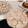 Japanese Retro Hollow Beret Women's Summer Thin Face Small Handmade Crochet Y2k Spice Girl Painter Hat