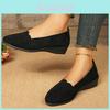 Fashionable Comfortable Low Heeled Suede Pointed Toe Casual Flats For Women