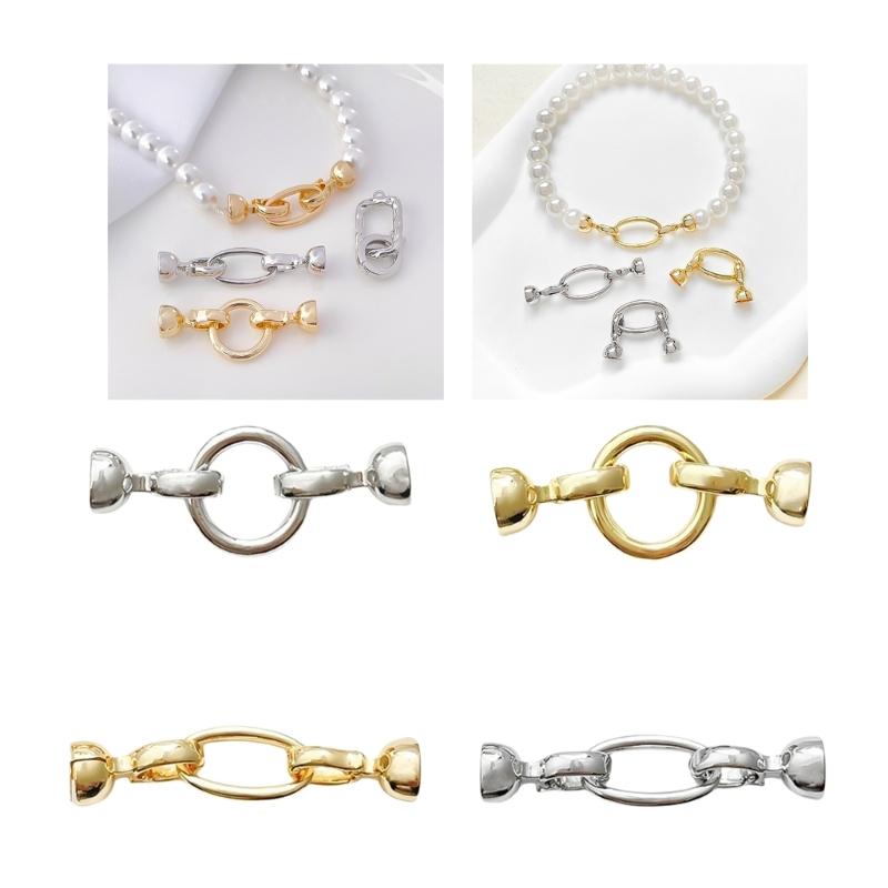 Set of 6 Irregular Clasp for Bracelet and Necklace Jewelry Making Accessories Copper Handmade Accessories Fastener