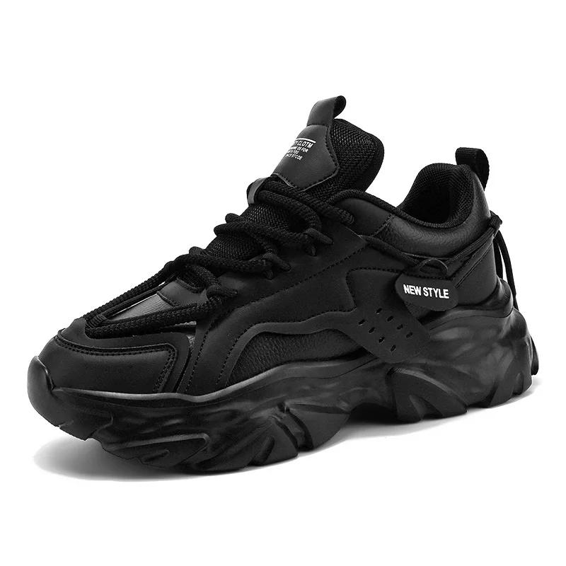 Pánské bílé tenisky Sportovní ležérní šněrovací pánské boty Lehké vulkanizované boty Chůze Zapatillas Hombre Pánské