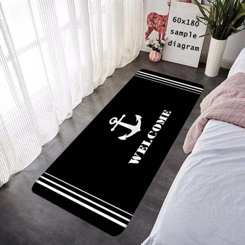Entrance Doormat Sailor Navigator Anchor Rudder Balcony Rugs Living Room Carpet Foot Mats Bath Rug Floor Mat Non-slip Home Decor
