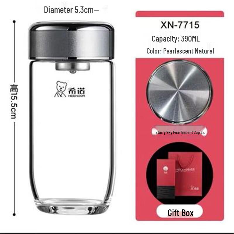 Heenoor Oval Single-Layer Glass Tea Cup