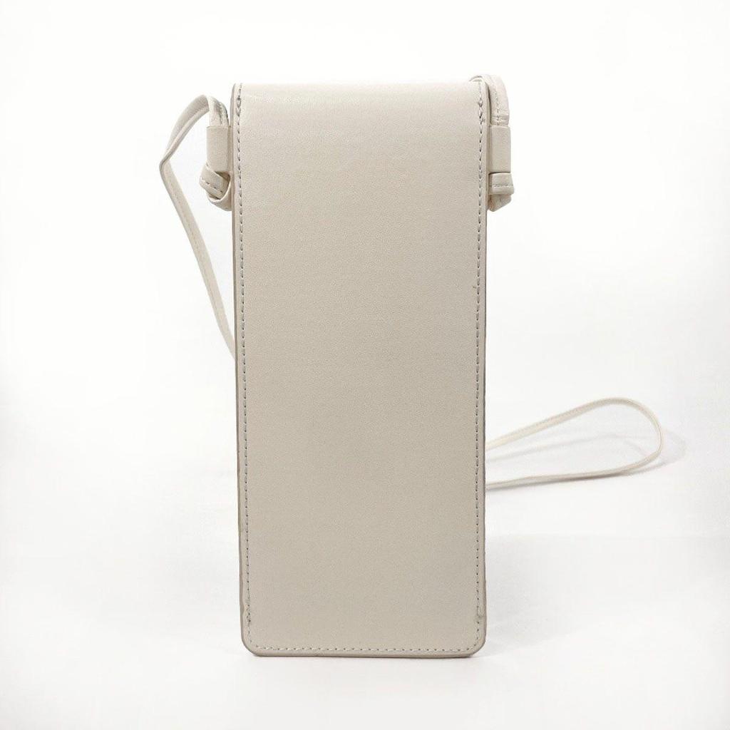 Used Celine shoulder bag sunglasses case logo white
