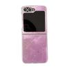 Per Samsung Zflip 6 Flip Schermo Pieghevole Zflip 7 Custodia per Telefono Colore Solido Glitter W24flip Semplice Anti Caduta