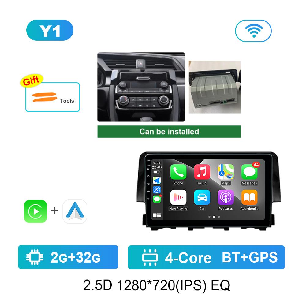 

Android Intelligent System for Honda Civic 10 FC FK 2015 - 2020 Carplay 4G Car Radio Multimedia player WiFi DSP Split Screen