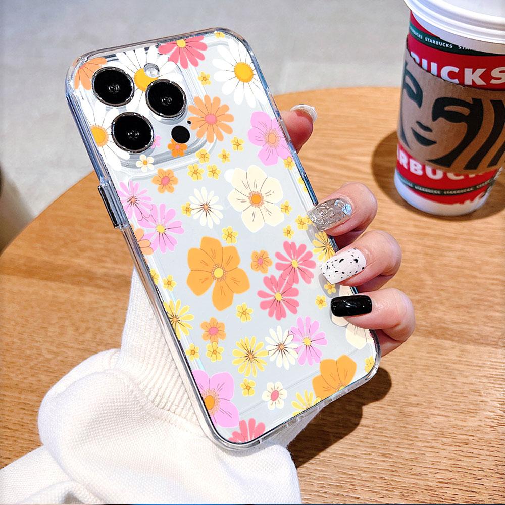 Buntes Gänseblümchen-Muster Handyhülle für Xiaomi Redmi Note 15 14 13 12 11 10 9 8 7 Pro Plus Weiche stoßfeste Schutzhülle
