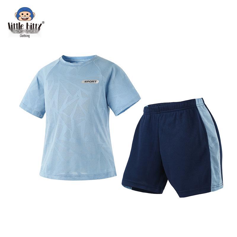 Boys' Ice-Touch Quick-Dry Sports Suit, Ages 2-5.
