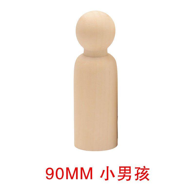 Little Wooden Man Wooden Man Children Graffiti Creative Color Painted Wooden Doll DIYDecoration toys Male and Female
