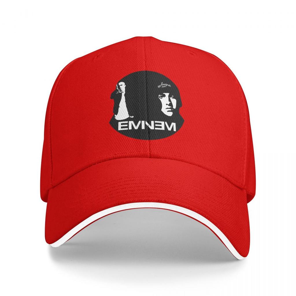 Eminem Print Slim Shad Baseballkappen Snapback Baseballmützen Atmungsaktiv Lässig Kappe Outdoor für Männer und Frauen