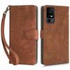 RFID Blocking Wallet Cover for TCL 40 XE/40 X T601D/NxtPaper 5G,PU Leather Stand Phone Case with Strap