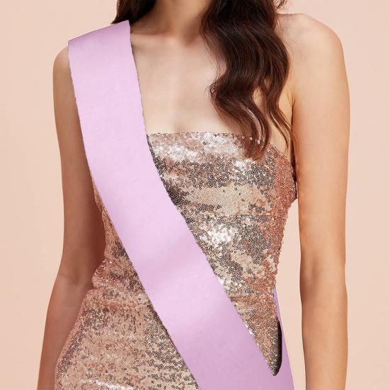 Party-Schärpe, blank, einfarbig, Kostüm-Zubehör, Stoff, Braut, Schultergurt, Hochzeit, Preisverleihung, Schärpe, Etikette, Band, Dekoration