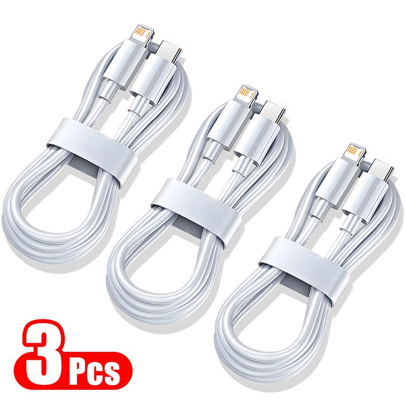 1-3PCS 35W PD Fast Charging USB C Cable for iPhone 16 15 14 Plus 13 12 11 Pro Max USB Data Line Type C Charger Cable Accessories