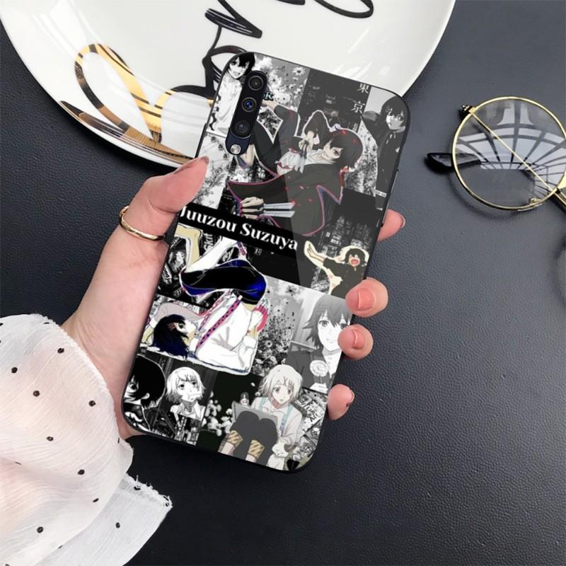 Anime Tokyo Ghouls Phone Case For Samung A32 A51 A52 NOTE 10 20 S10 S20 S21 S22 Pro Ultra Black PC Glass Phone Cover
