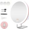30x HD LED Makeup Mirror with 360° Rotation and Smart Fill Light
