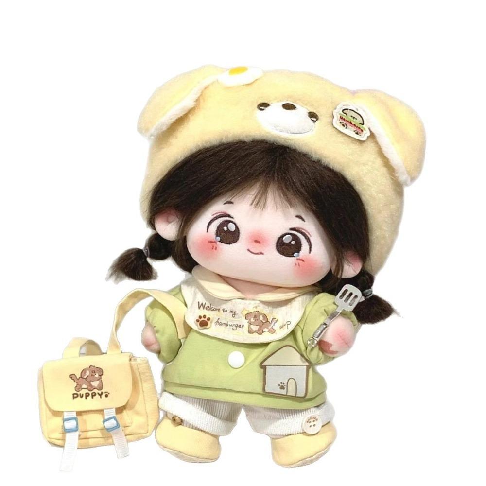 

Costume Change Game Top Pants Shoes Suit Pretty Skirt Headband Set Cute Doll Accessories Kids Toys 10cm рожевий