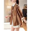 Women's Summer Design Splicing Long-sleeved Sunscreen Shirt Thin Elegant and Beautiful Tops