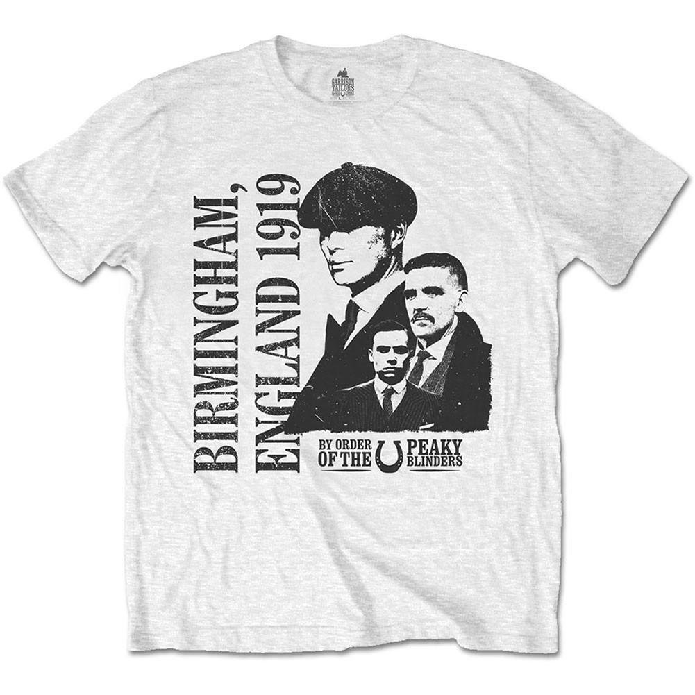 Men s Peaky Blinders England 1919 Slim Fit T-shirt Large White S