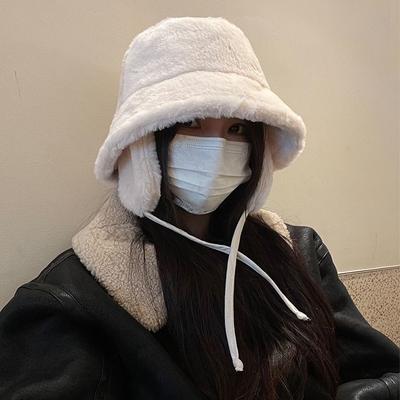 Κορεατικά νέα καπέλα με κάδο προστασίας αυτιών για γυναικεία φθινοπωρινά και χειμερινά ταξίδια Ευέλικτα ζεστά ρετρό μονόχρωμα βελούδινα ανδρικά καπέλα