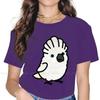 Chubby Umbrella Cockatoo Tshirt For Girls Parrot Tops Harajuku Ladies T Shirt Basic Graphic Oversized