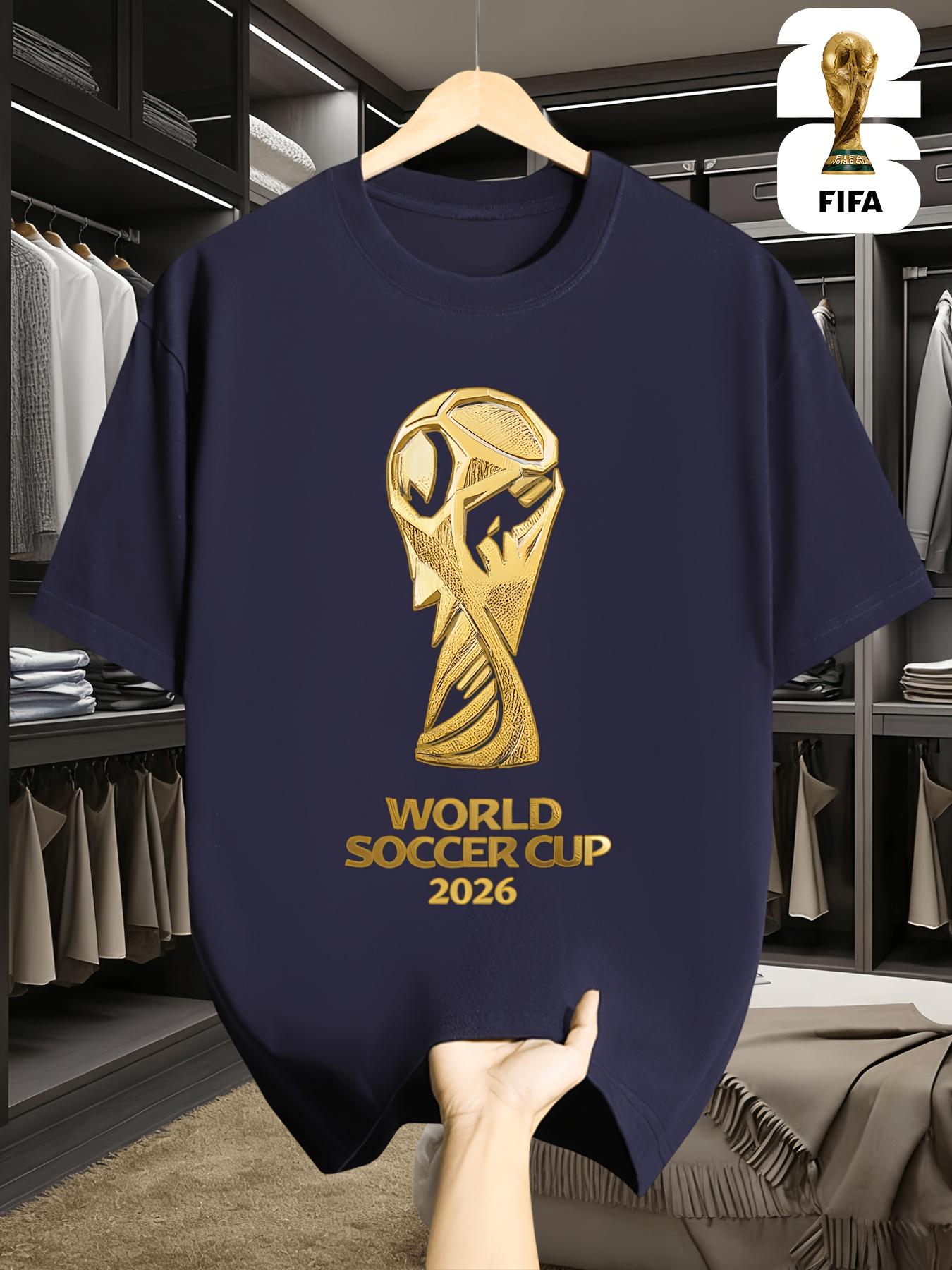 

2026 World Cup in The USA, Canada, And Mexico, FIFA Men S Basic Print Short-Sleeve T-Shirt XXL