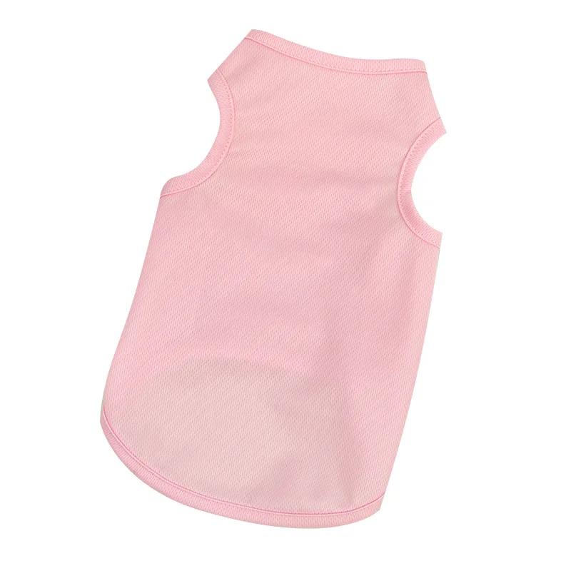 Spring Summer New Dog Clothes Thin Breathable Small Dog Teddy French Bucket Clothes Universal Pet Solid Color Vest Pet Clothes
