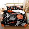 Fantástico juego de funda nórdica con estampado 3D de baloncesto, juego de ropa de cama individual, doble, king y estadounidense, tamaño queen y king, textiles para el hogar