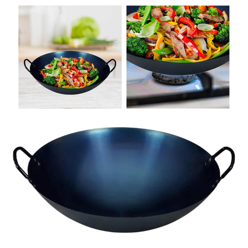 Iron Chef Pan Round Design for Simmering and Stir Frying