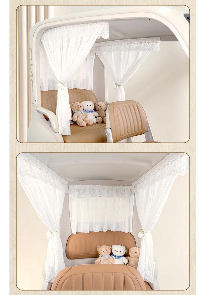 Aimeida Golden Crown PL8 Electric Tricycle Sunshade Curtains: Decorative Sun Protection & Mod Accessories