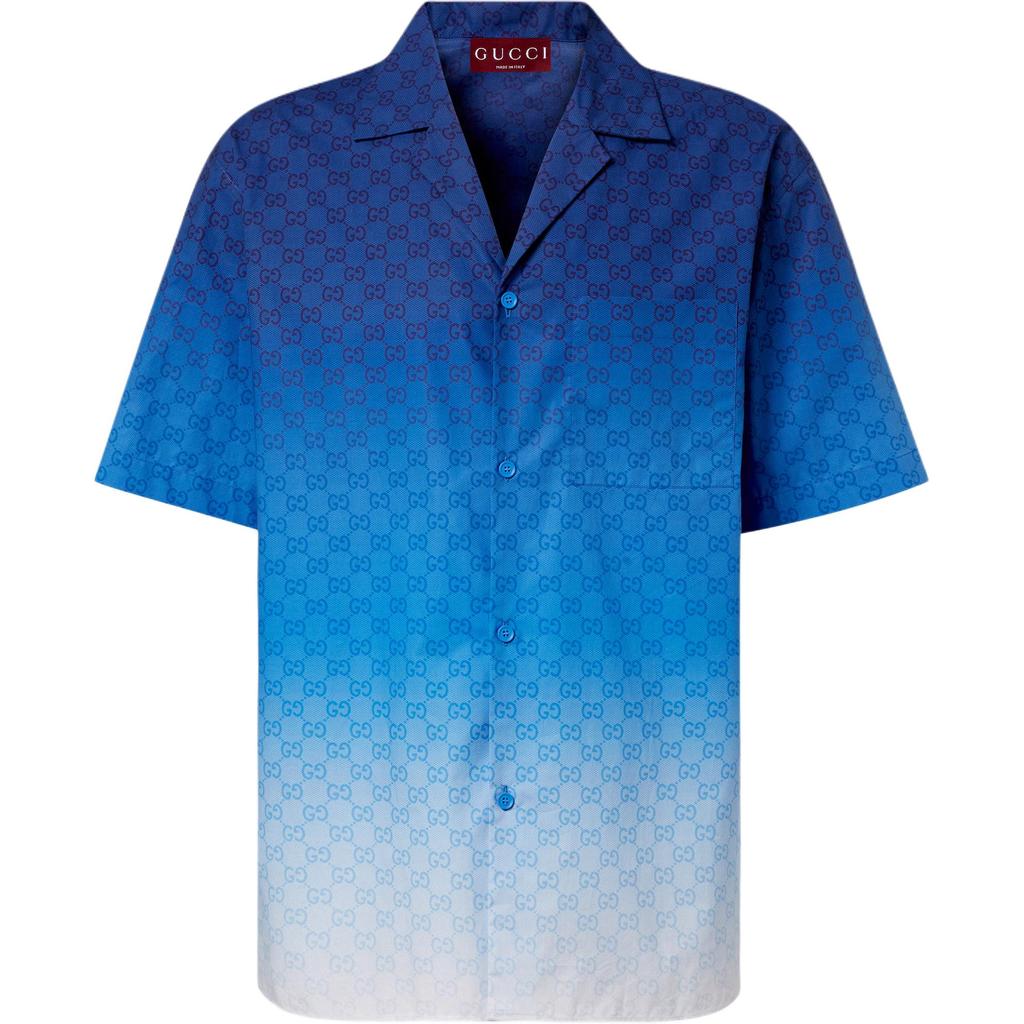 GUCCI Printed Poplin Bowling Shirt 794907-ZAS8E-4373