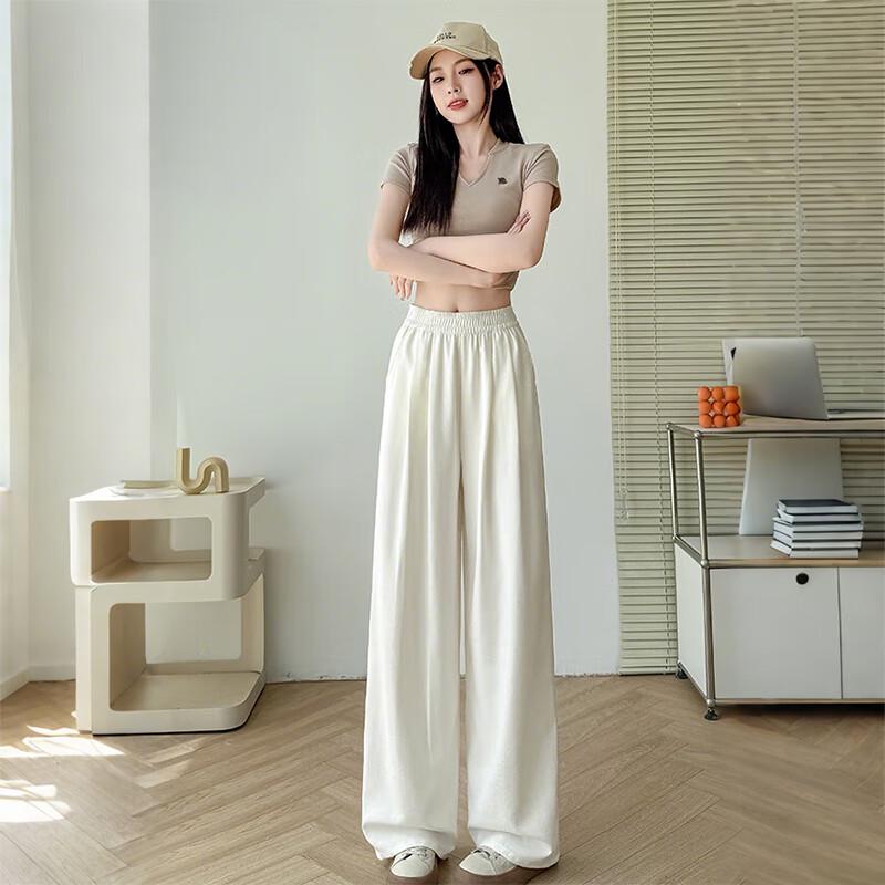 Women's High-Waist Wide-Leg Casual Pants