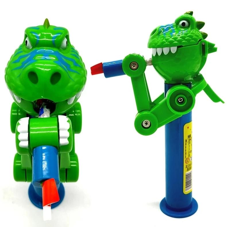 

1/3/5 шт. Держатель для леденцов-динозавров, Робот-держатель, Креативный Pop-up кейс для леденцов, Хранение конфет, Рождественские подарки для детей 1PC зелёный