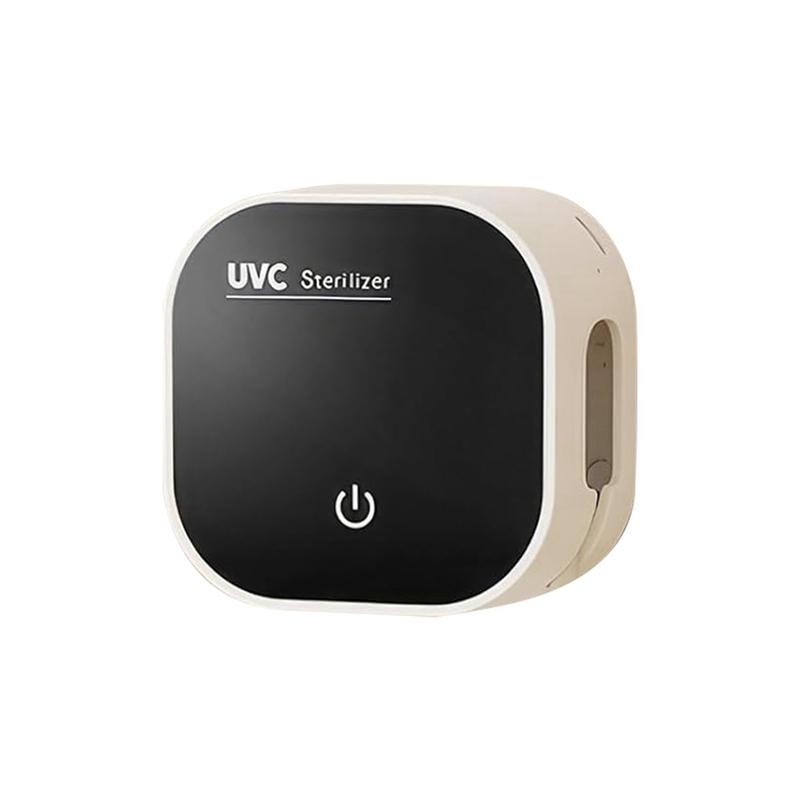 AT05-Suport periuță de dinți Montat pe perete Suporturi periuță de dinți cu 2 fante pentru periuțe Suport periuță de dinți electrică cu curățare și uscare