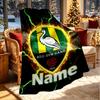 Custom Name Personalized ADO Den Haag Print Blanket, Home Decor, Bedroom, Sofa, Camping, Couch, Gifts for Birthday Christmas