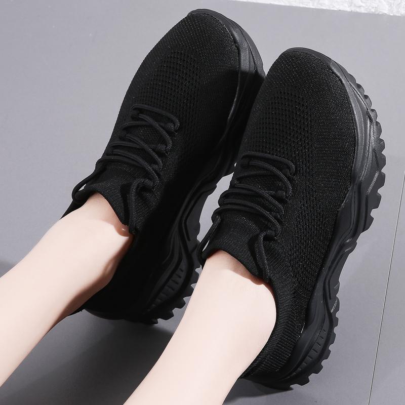 Mode Damenmode Übergröße Ultraleichte Sportlaufschuhe Hohe Qualität Damen Exquisite Mode Einfarbig Lässige Sneaker