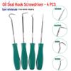 4-Piece Auto Repair Tool Set: Oil Seal Hook, Screwdriver Puller, O-Ring Seal Tool
