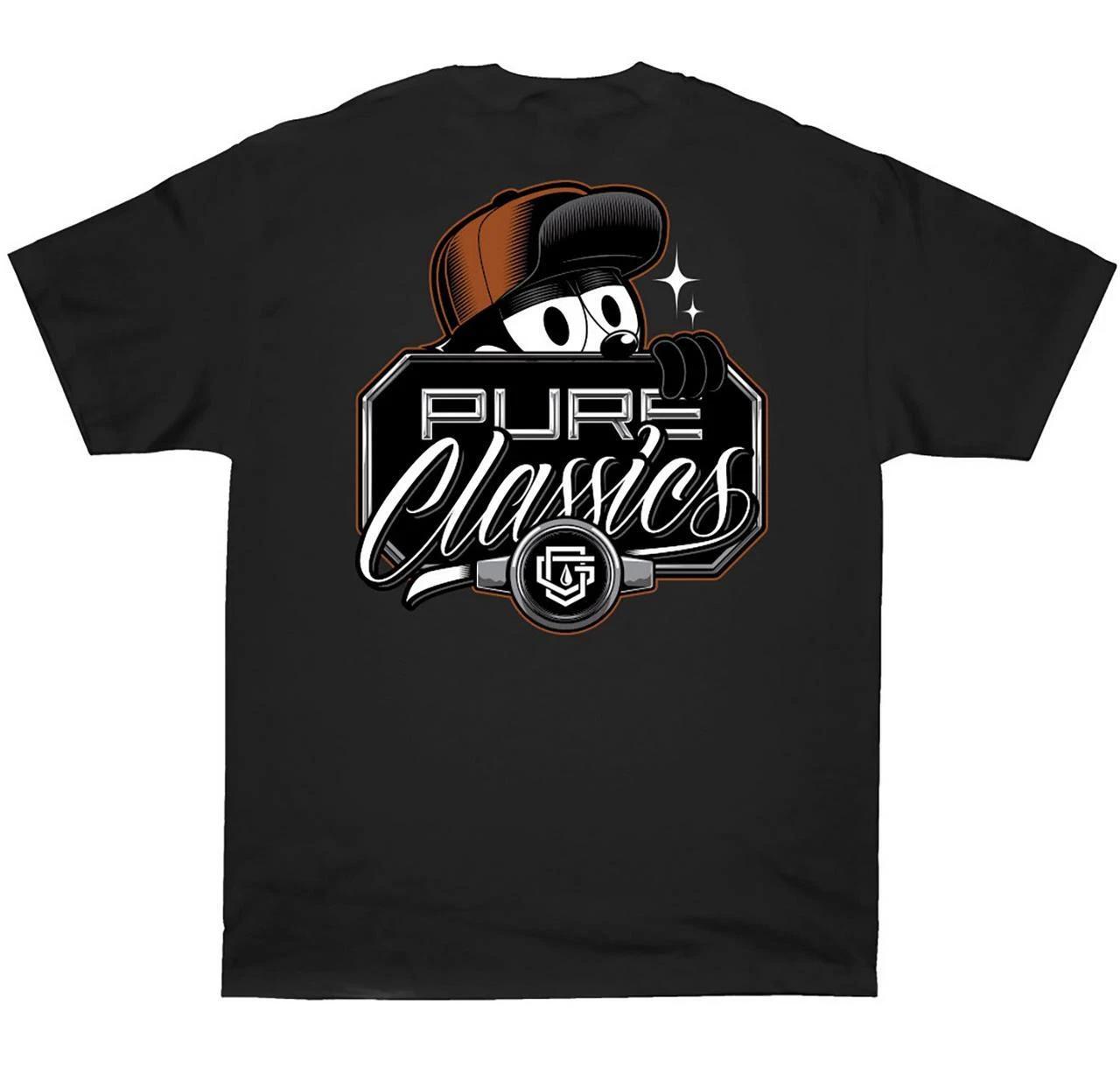 

OG Family Pure Classics Черная футболка 100% хлопок Мужские футболки Топ - Уличная одежда Западного побережья Кот Феликс 3XL