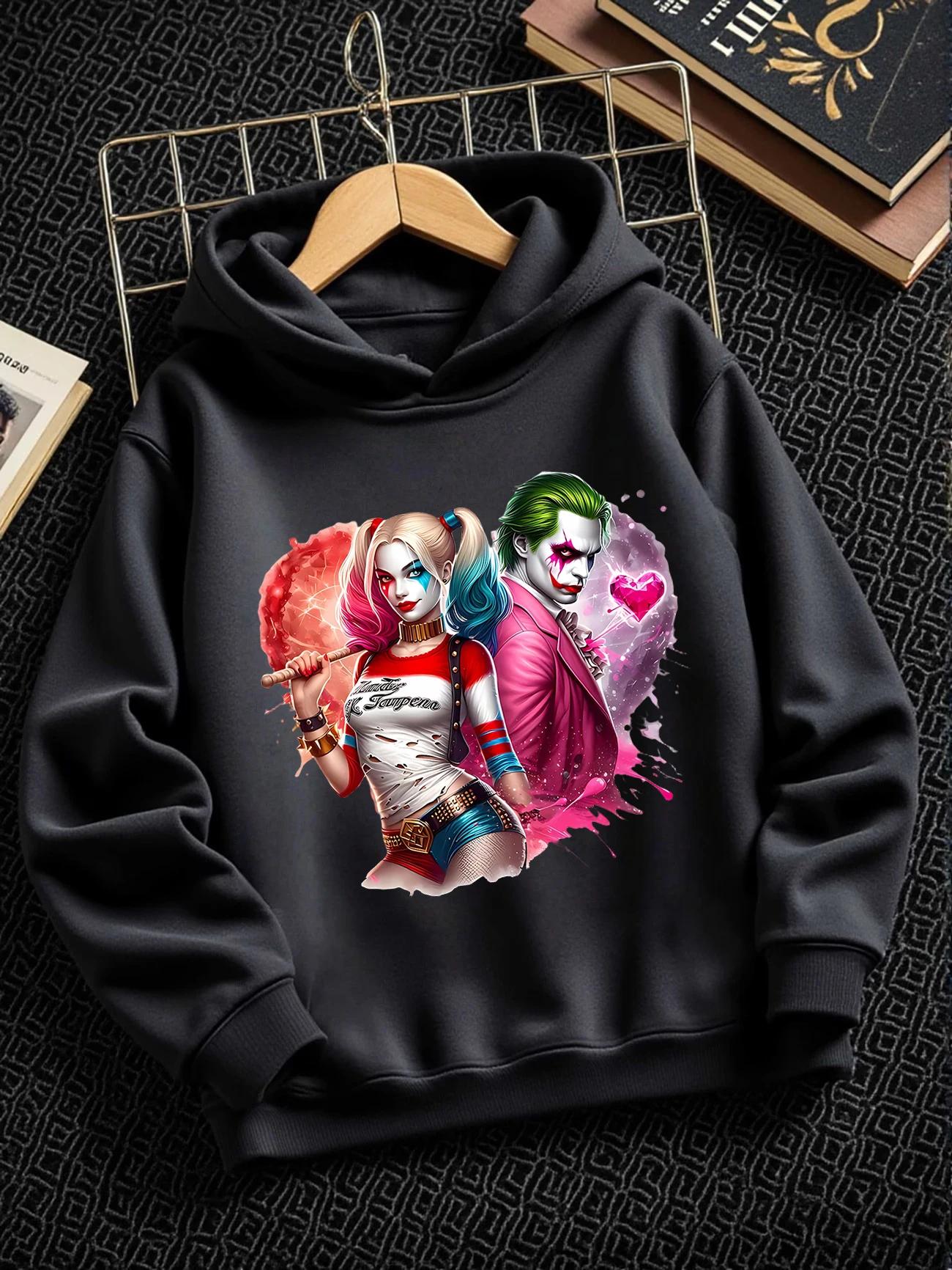 Tricky Joker Hooded Sweatshirt For Kids Summer Cute Crewneck Casual Age 3-14 100