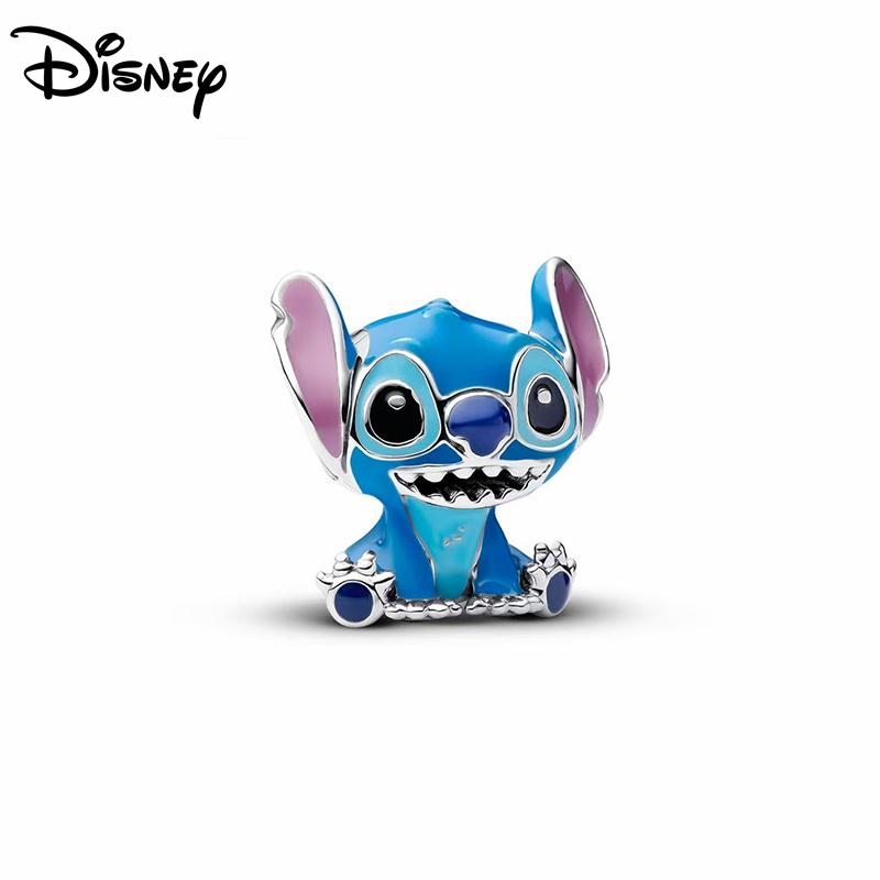 

925 Silver Dumbo & Stitch Charms Beads Fits 3mm Original Bracelet Necklace Womens DIY Fine Party Jewelry Gifts флуоресцентный зеленый