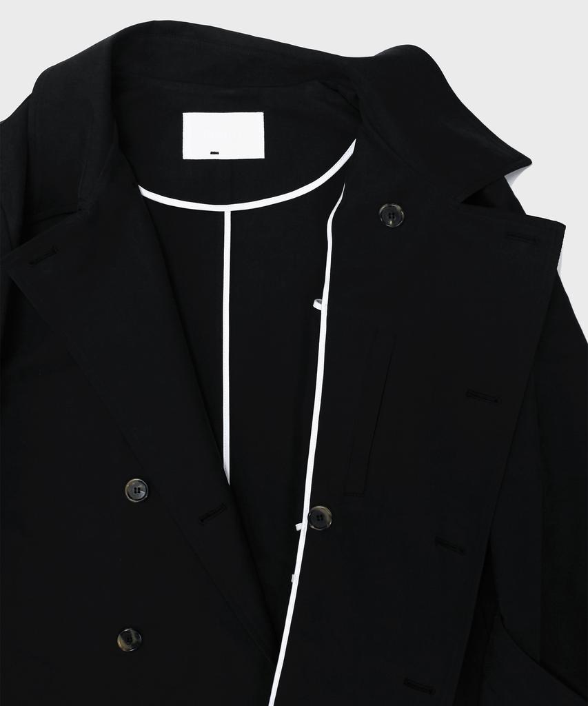 Density Belted Trench Coat_Black