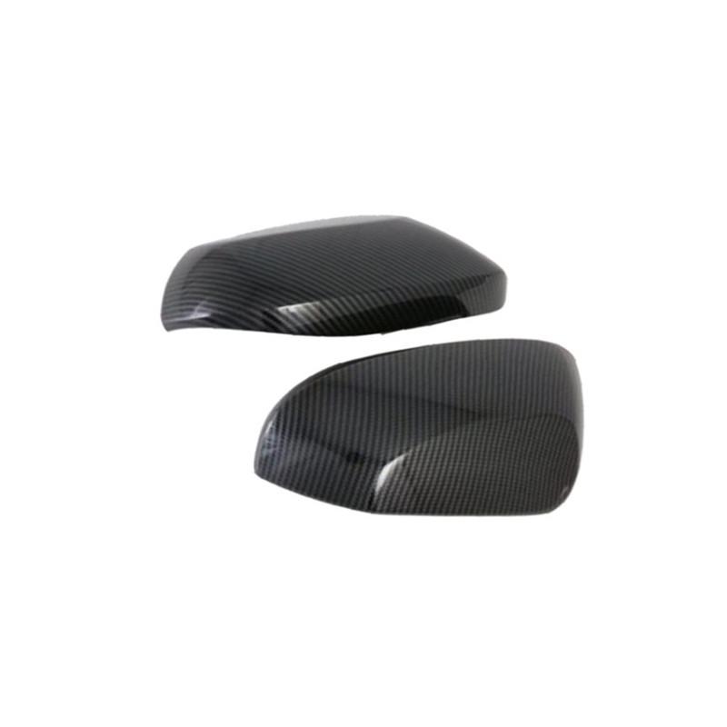For Toyota Corolla     Car Rearview Side Mirror Cover Wing Cap Exterior Door Housing Shell Trim ABS Carbon Fiber