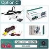 GreenYi 170 Degree AHD 1920x1080P White Vehicle Rear View Camera Metal Body Car Reverse Fisheye Lens Camera