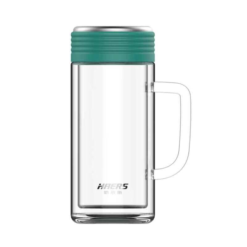 Hars Double-Layer Glass Tea Cup with Handle