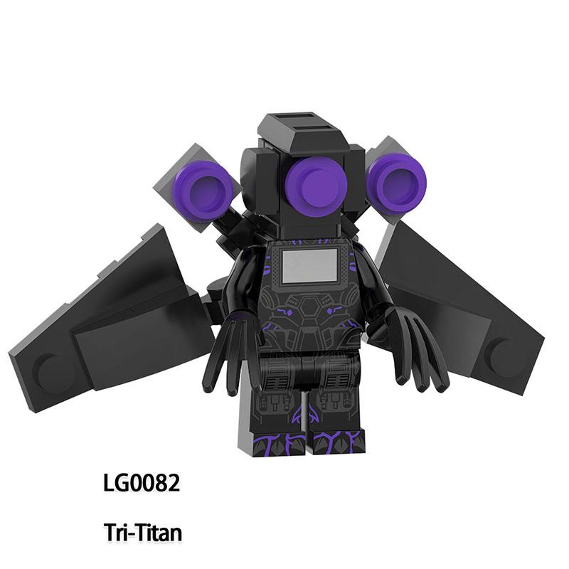 Skibidi Toalett Anime Rajzfilm Kockák Speakerman TV Ember Operatőr Akció MOC Toalett Ember vs Monitor Építőkockák A Hang