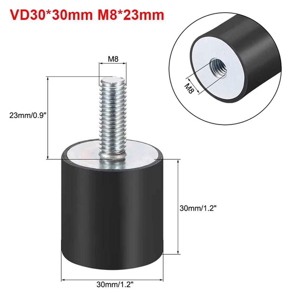 1Pcs Male Thread Rubber Shock Absorber Anti-vibration Damper Mount New Crash Pad  Tool Parts